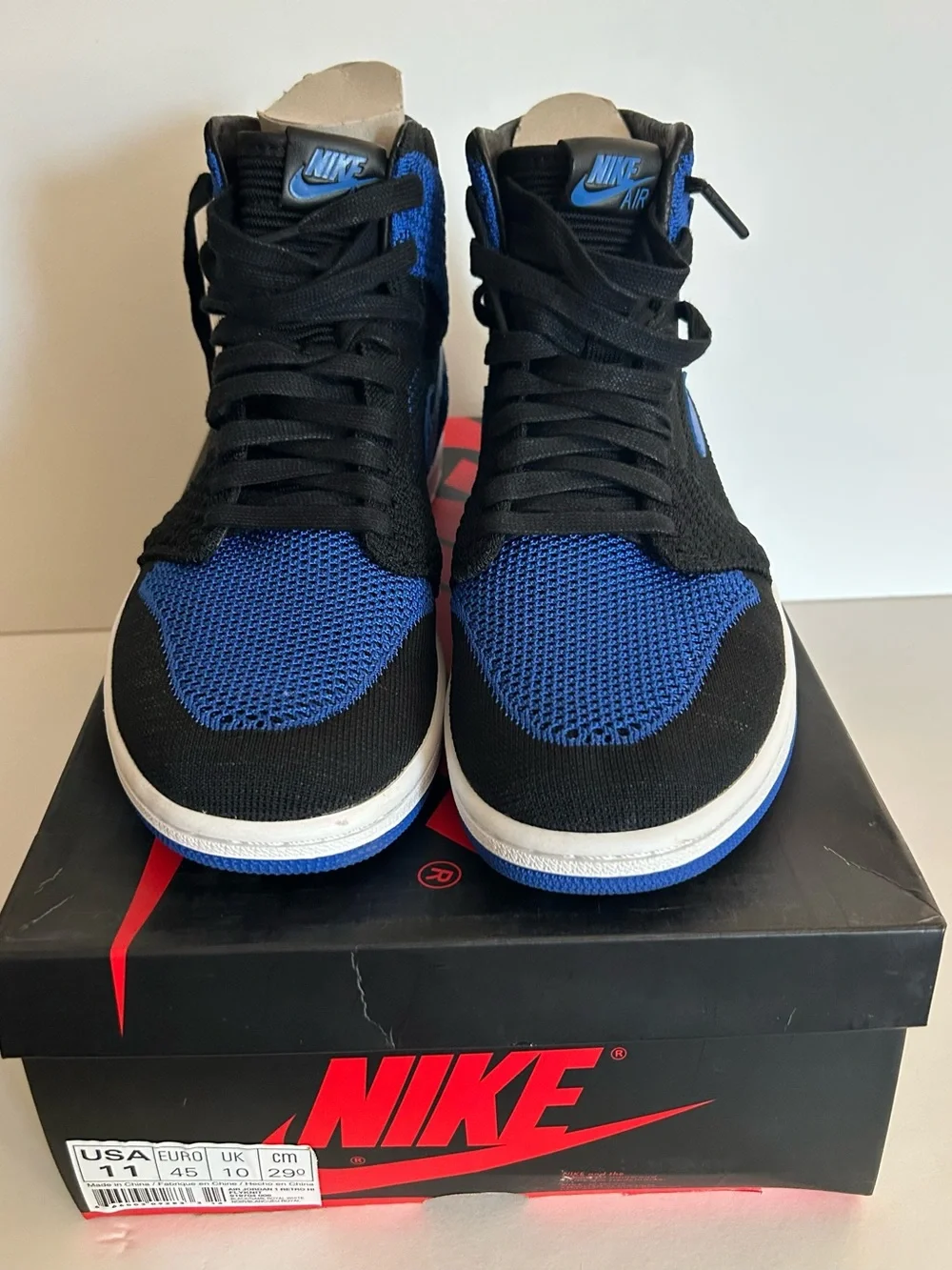 Jordan 1 Retro High Fly Knit High-Top Knit Sneakers
